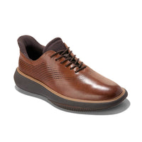 Mens Cole Haan Grand Phaze Laser Quick-On Oxfords in British Tan/Natural/Java