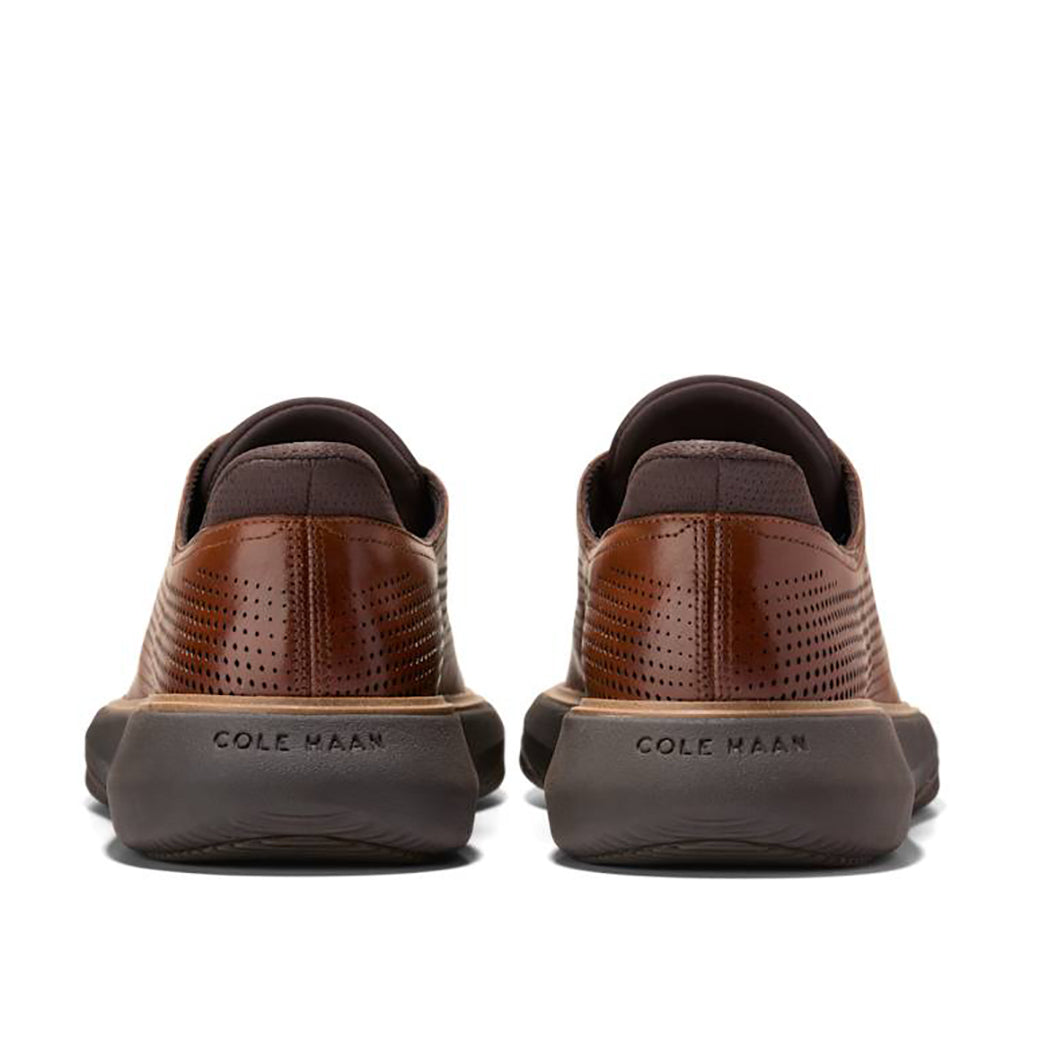 Mens Cole Haan Grand Phaze Laser Quick-On Oxfords in British Tan/Natural/Java