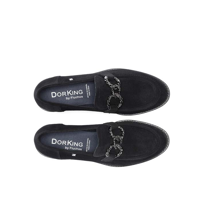 Womens Dorking Harvard Calf in Negro