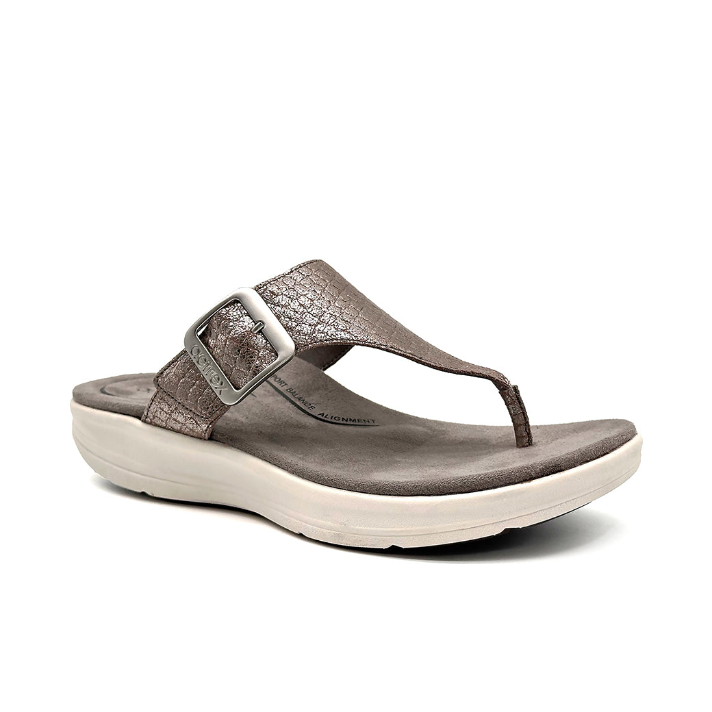 Aetrex Donna Pewter Metallic
