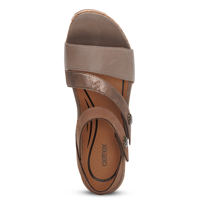 Womens Aetrex Madelyn in Taupe Multi – Lucky Shoes