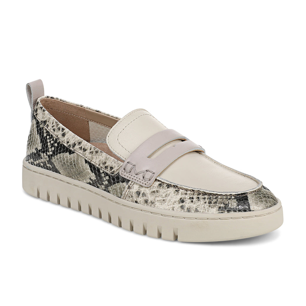 Vionic Uptown Leather Cream Snake