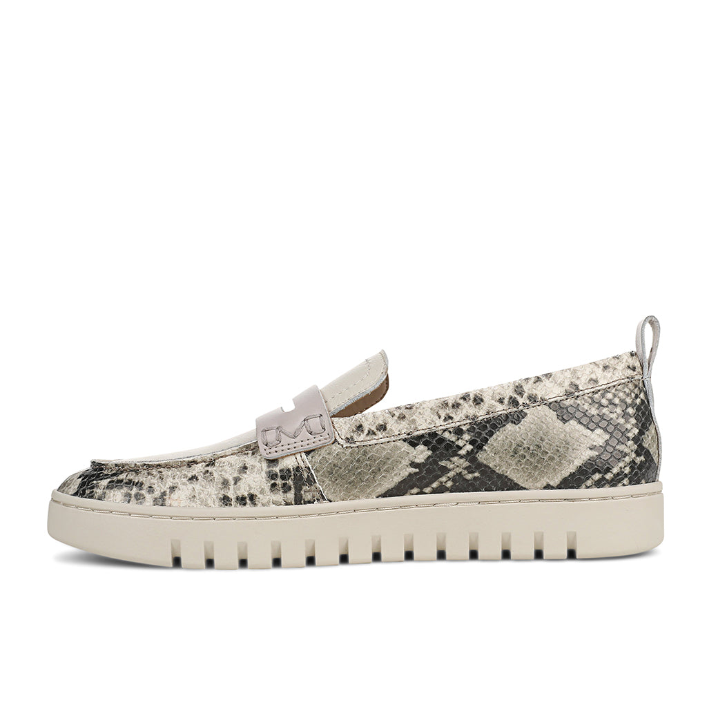 Vionic Uptown Leather Cream Snake