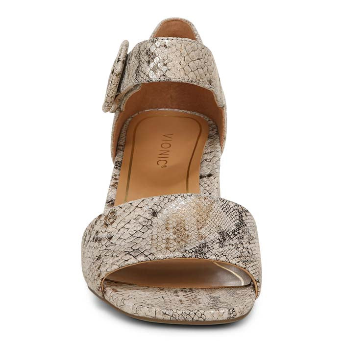 Y.S　(ウォルナット) Womens Vionic Chardonnay Snake in Oatmeal – Lucky Shoes