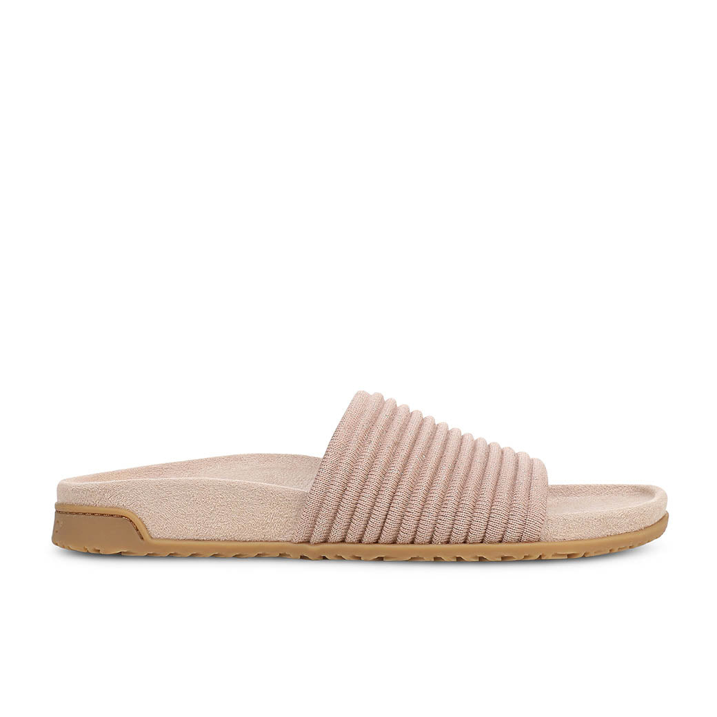 Vionic Evie Compression Knit Rugby Tan/Gold