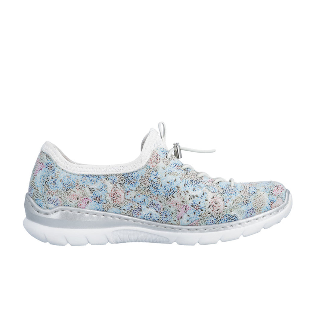 Womens Rieker Nikita 52 in Ice-Multi/White-Silver