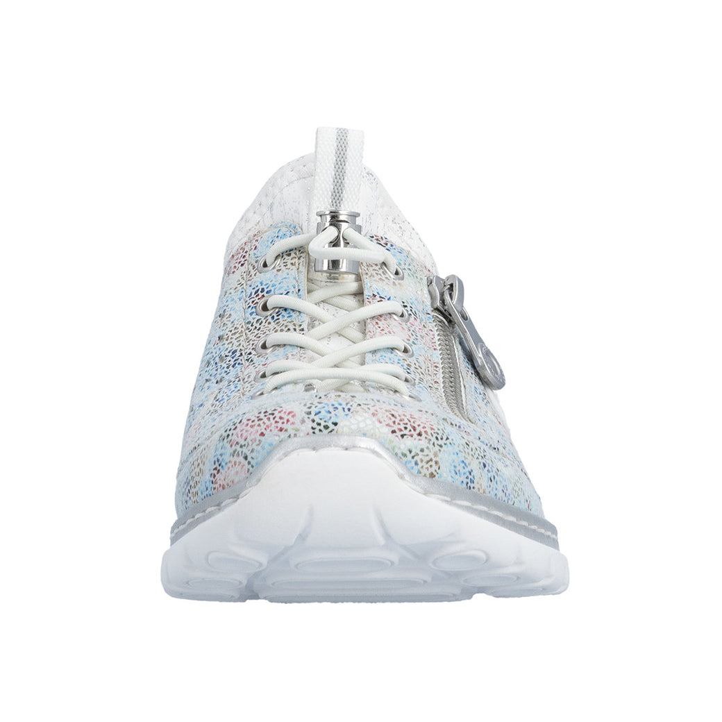 Womens Rieker Nikita 52 in Ice-Multi/White-Silver