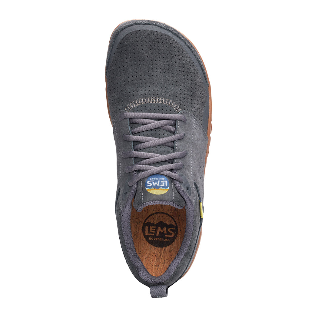 Mens Lems Primal Zen Suede in Graphite