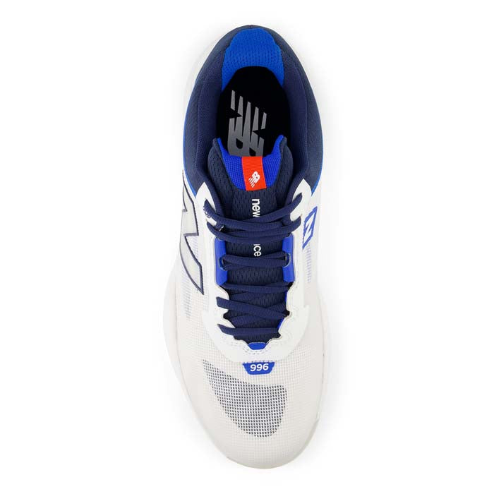 Mens New Balance FuelCell 996 v6 in White/Team Navy – Lucky Shoes