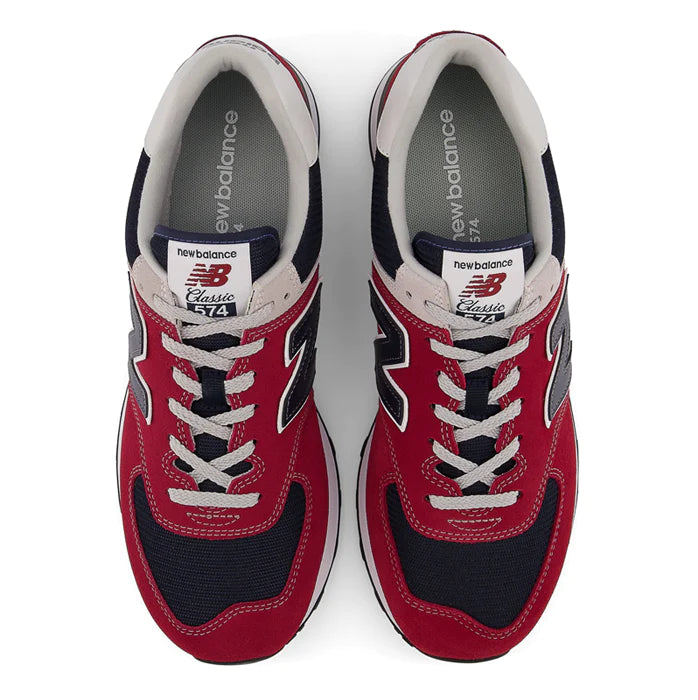 New Balance-574-Red/Navy – Lucky Shoes