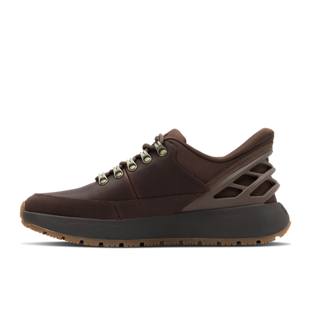 Mens Kizik Wasatch Leather Low in Soft Silt/Demitasse