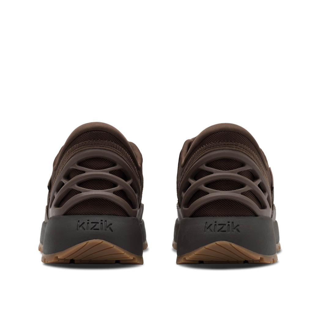 Mens Kizik Wasatch Leather Low in Soft Silt/Demitasse