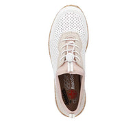 Womens Rieker Nikita 86 in Weiss/Perle/Rose Silver