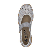 Womens Rieker Nikita 99 in Rose-Metallic/Grey/Silverflower