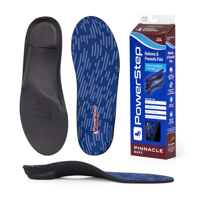 PowerStep Pinnacle Maxx Insoles | Corrective Orthotic Insoles for Overpronation, Max Stability