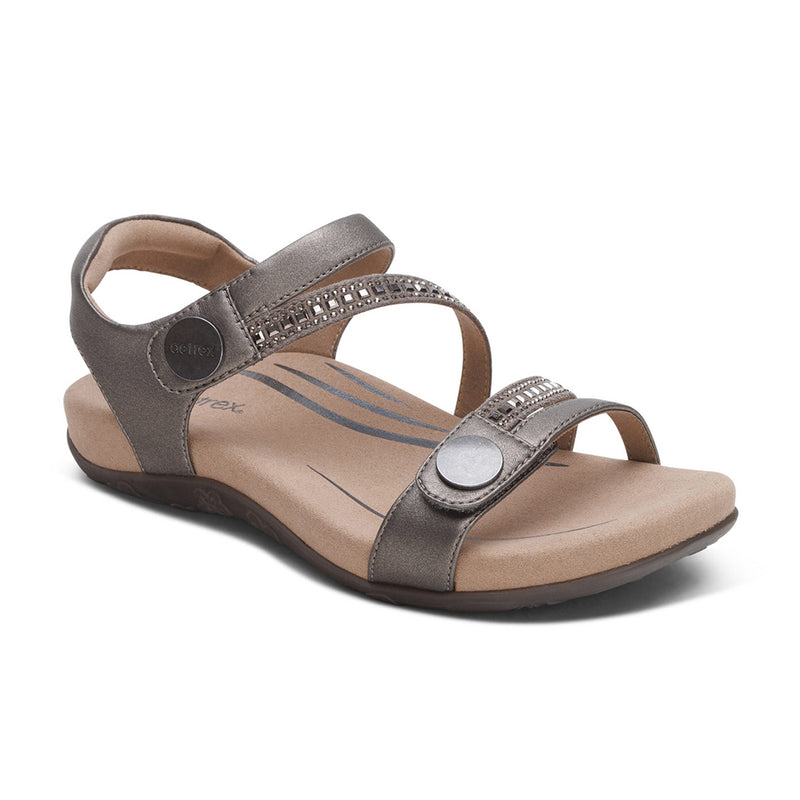Aetrex Jess Pewter Sparkle
