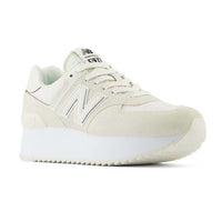 Womens New Balance 574+ in Sea Salt/Black/Sea Salt