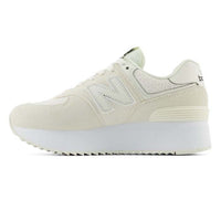 Womens New Balance 574+ in Sea Salt/Black/Sea Salt