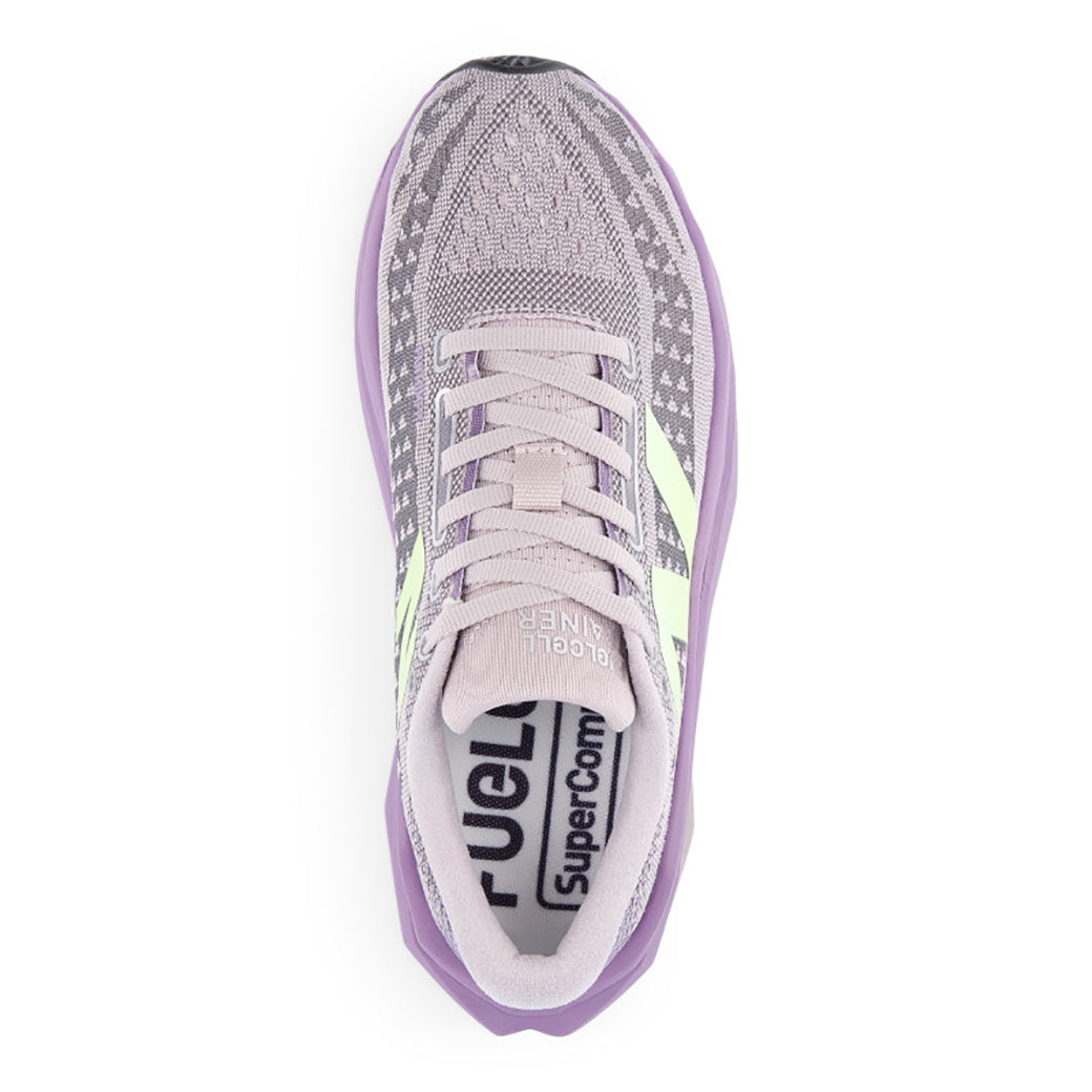Womens New Balance FuelCell SuperComp Trainer v3 in Truffle Salt/Candied Violet