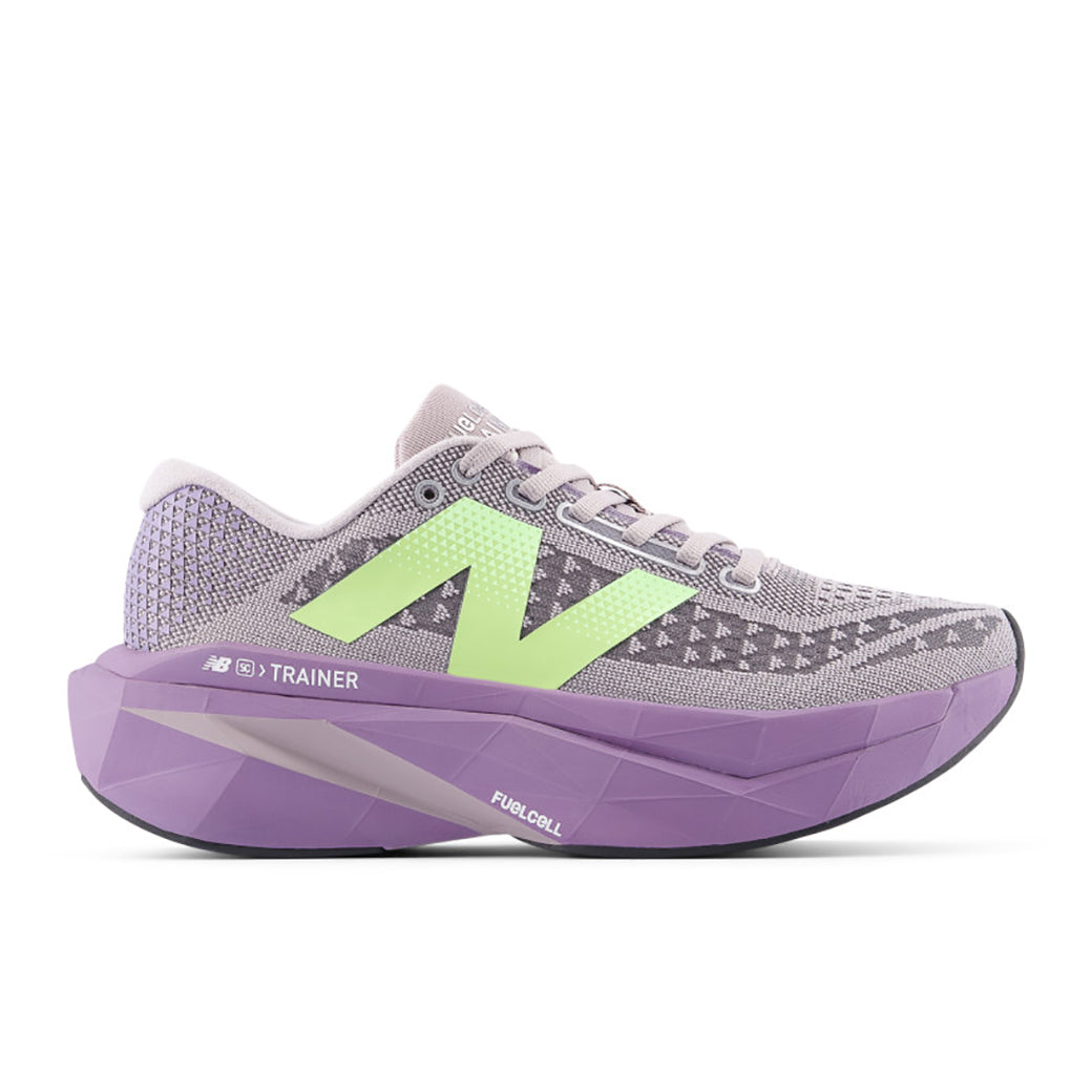 Womens New Balance FuelCell SuperComp Trainer v3 in Truffle Salt/Candied Violet