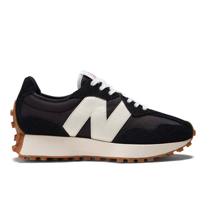 Womens New Balance 327 in Black/White/Mineral Red – Lucky Shoes