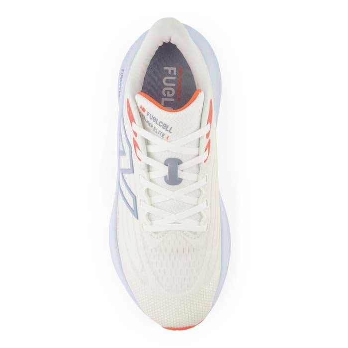 Womens New Balance FuelCell Walker Elite in White/Neon Dragonfly/Light Arctic Grey