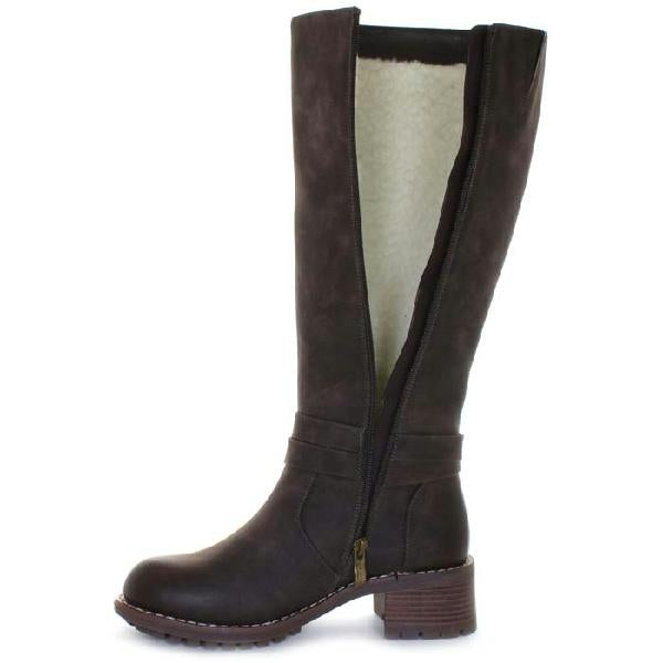 Womens Wanderlust Ella Wide Calf in Dark Brown