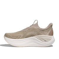 Womens Hoka Skyward Laceless in Putty/White