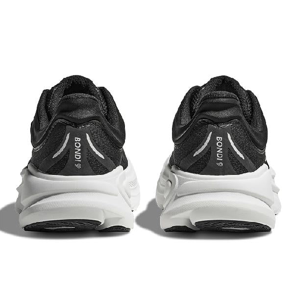 Mens Hoka Bondi 9 Extra Wide in Black/White – Lucky Shoes