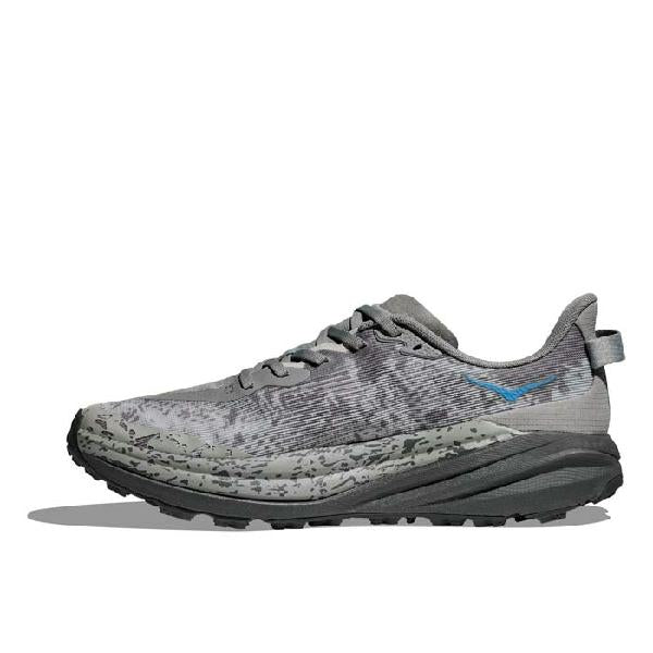 Mens Hoka Speedgoat 6 Wide in Galactic Grey / Hoka Blue