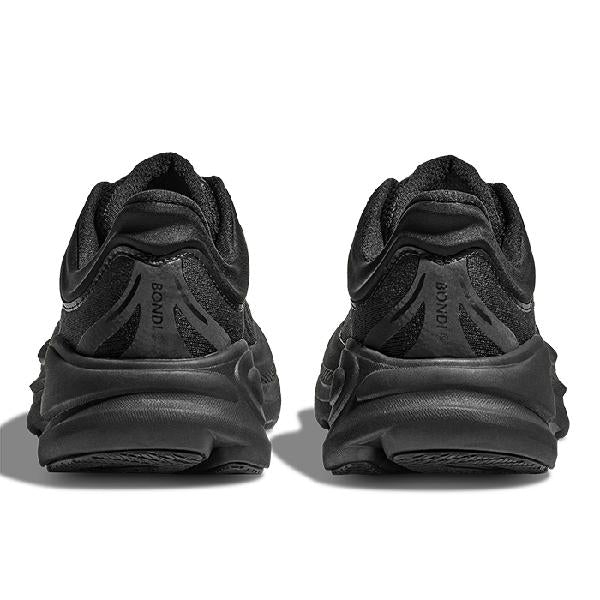 Womens Hoka Bondi 9 Wide in Black/Black – Lucky Shoes