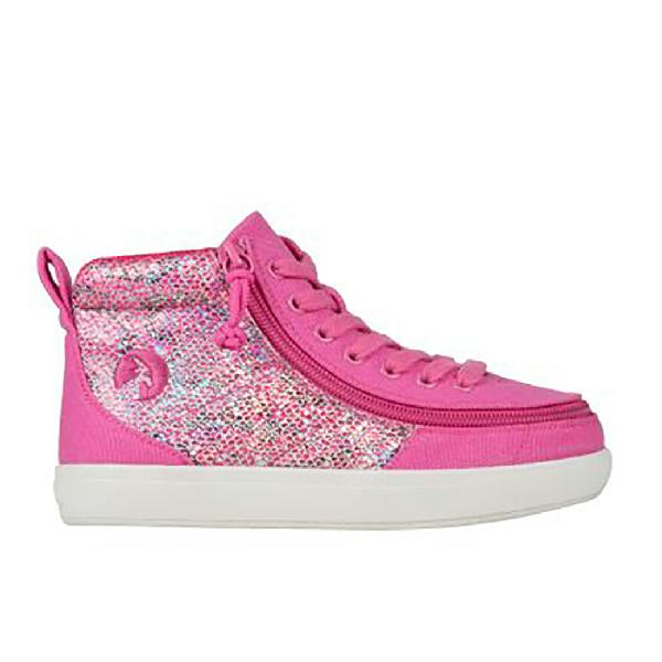 Little Girl Billy Classic High II in Fuchsia Snake
