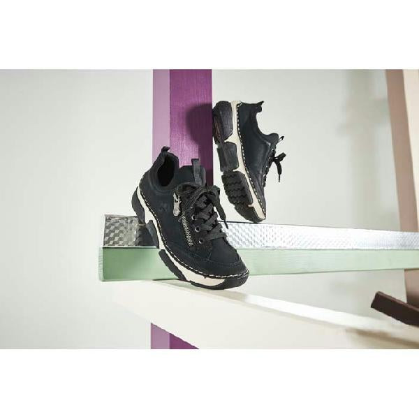Womens Rieker Angela 73 in Black/Black – Lucky Shoes