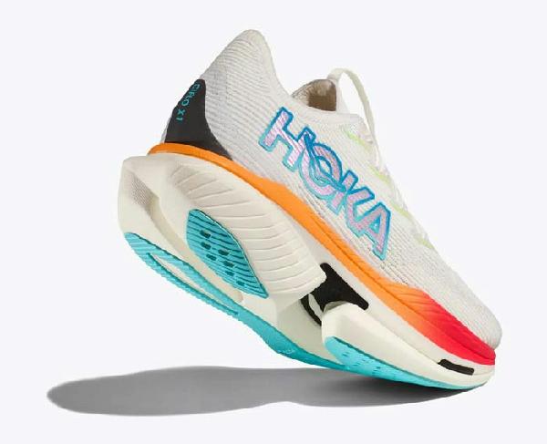 Womens Hoka Cielo X1 in Frost/Cerise – Lucky Shoes