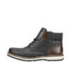 Mens Rieker Ronny 34 in Schwarz/Anthrazit/