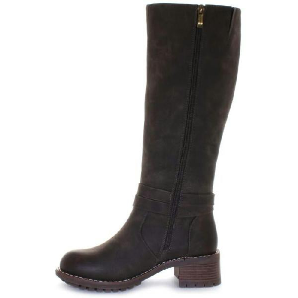 Womens Wanderlust Ella Wide Calf in Dark Brown