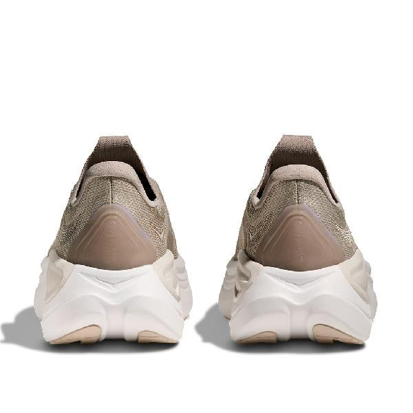 Womens Hoka Skyward Laceless in Putty/White