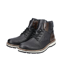 Mens Rieker Ronny 34 in Schwarz/Anthrazit/