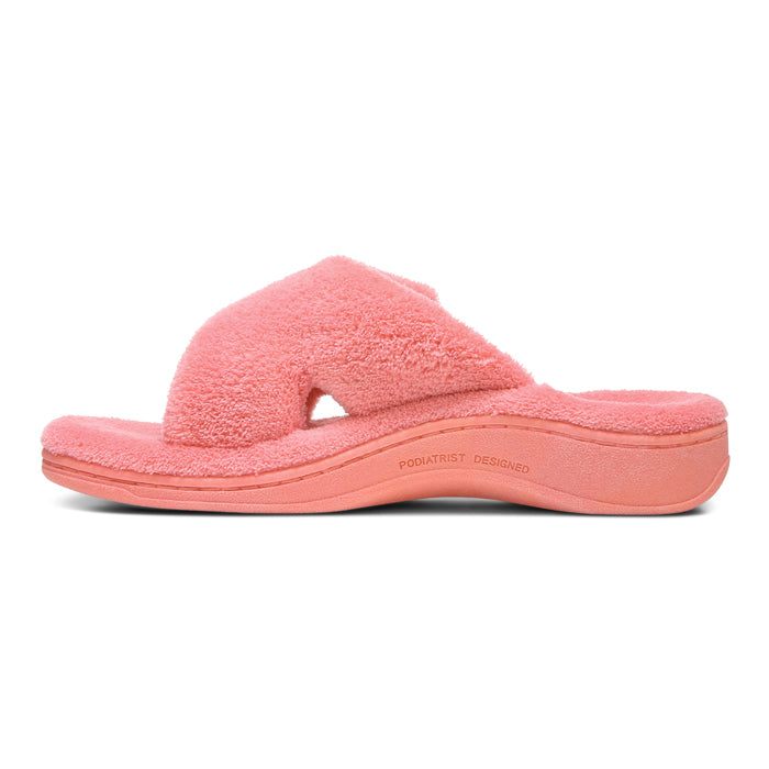 Vionic Relax Slippers Sea Coral Lucky Shoes