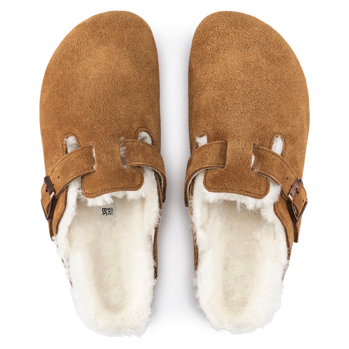 Birkenstock Boston Shearling Mink Lucky Shoes