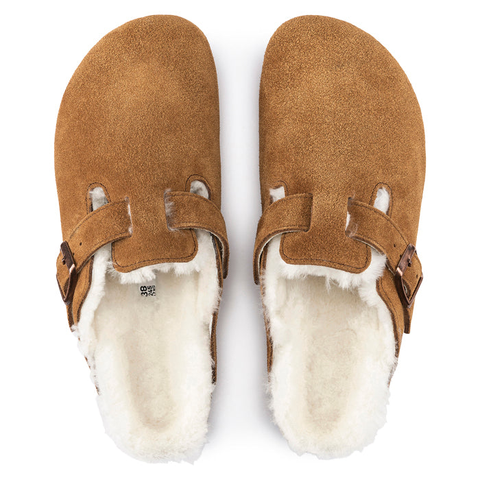 Birkenstock-Boston Shearling-Mink – Lucky Shoes - Main Image