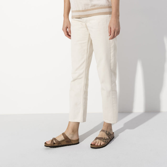 franca birkenstock tobacco OILED LEATHER traveled patina over time Birkenstock Franca Vegan Canvas Eggshell