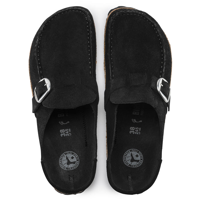 Popular Birkenstock buckley black suede narrow