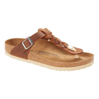 Womens Birkenstock Gizeh Braid in Cognac at Lucky Shoes