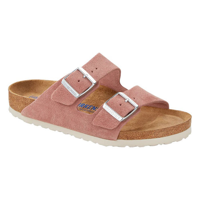 Womens Birkenstock Arizona Soft Footbed Narrow Pink Clay at Lucky Shoes