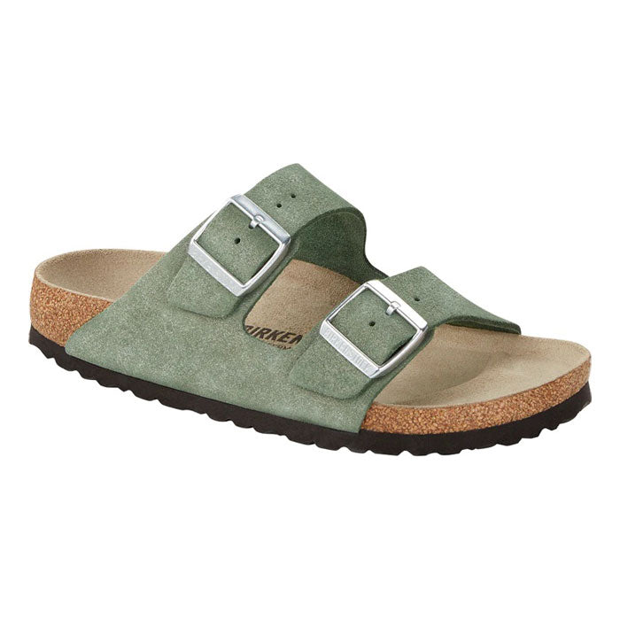 Womens Birkenstock Arizona Narrow Shimmering Thyme at Lucky Shoes