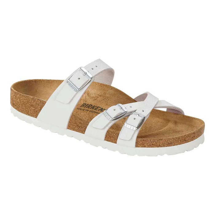 Womens Birkenstock Franca in White at Lucky Shoes