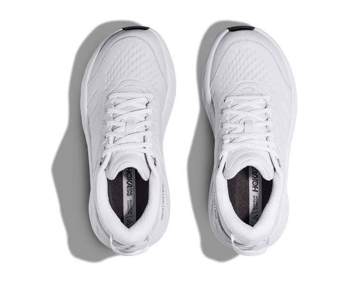 Womens Hoka Bondi SR (Slip Resistant) in White – Lucky Shoes