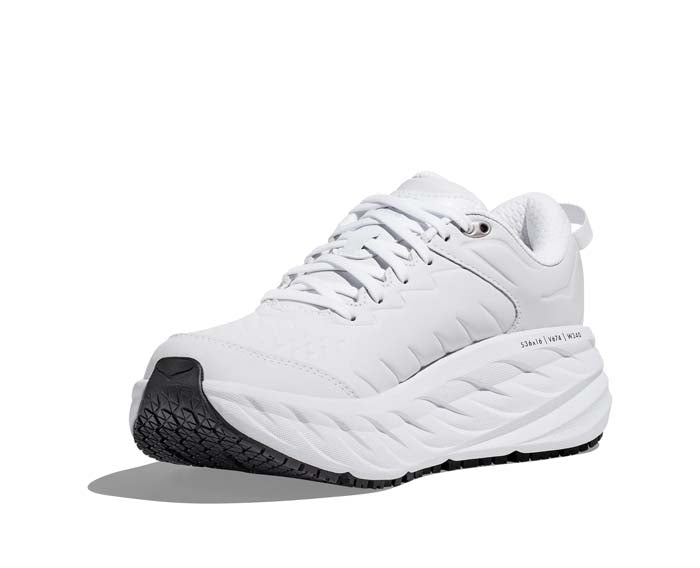 Womens Hoka Bondi SR (Slip Resistant) in White – Lucky Shoes Womens Hoka Bondi SR (Slip Resistant) in White – Lucky Shoes