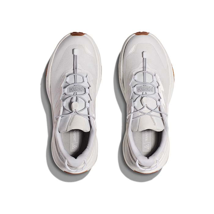 Womens Hoka Transport in White/White – Lucky Shoes